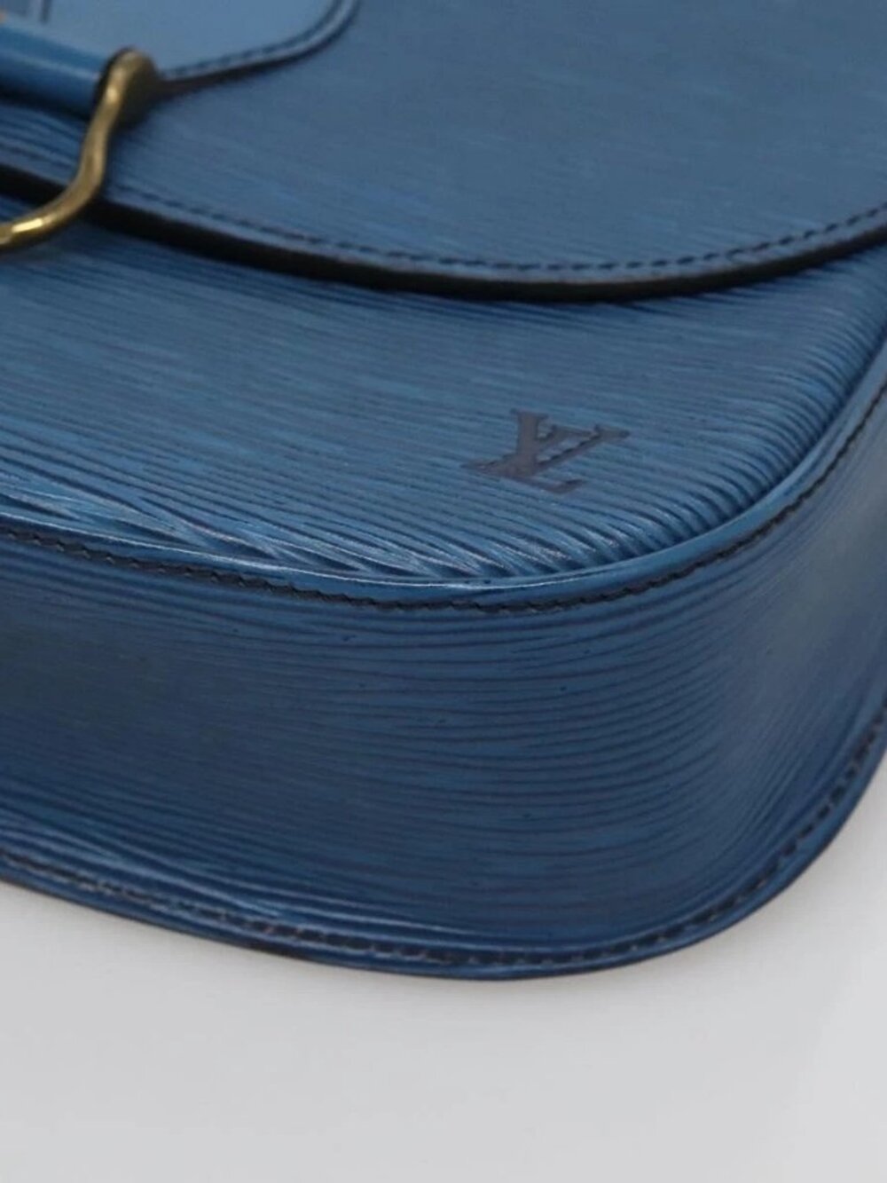 LOUIS VUITTON Epi Saint Cloud GM Shoulder Bag Toledo Blue - Picture 3 of 16